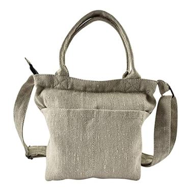 Imagem de Santa Playa, Bolsa tiracolo feita à mão de brim - durável, natural, lavável, ecológica - bolsa versátil, bolsa de estilo minimalista para uso diário para carregar e armazenar objetos de valor - jeans