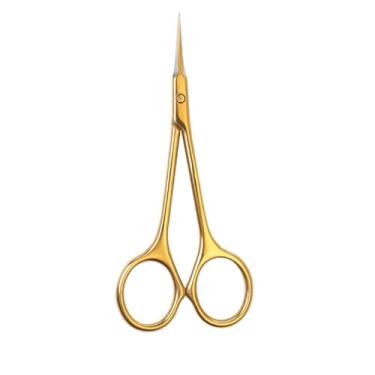 Imagem de Tesoura removedora de cutículas de aço inoxidável, adequada para alicates de unha, tesouras de unha, tesouras de manicure, tesouras de cotovelo, douradas