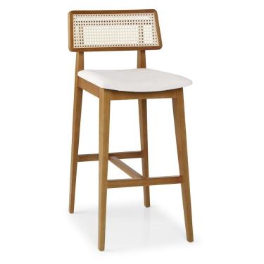 Imagem de Banco Alto Em Madeira Maciça Palermo Móveis Clement Freijó