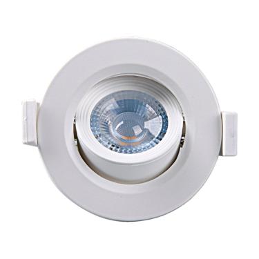 Imagem de Spot De Led Embutir Alltop Mr16 Redondo 5W Bivolt Taschibra 3000K Branco Quente