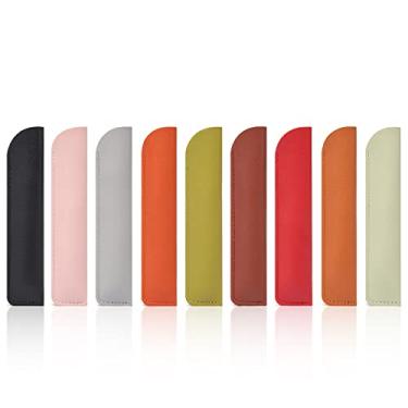 Imagem de Funny live 9 Peças Estojo De Couro Para Caneta, Suporte Único, Bolsa Fonte, Capas Protetoras Acessórios Escolares Escritório