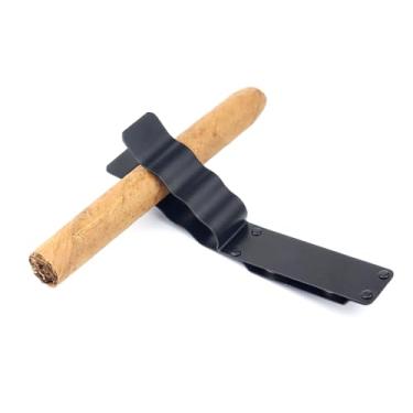 Imagem de WYTUDTE Suporte Para Charutos, Clipes E Suportes Magnético Forte Carrinho De Golfe, Passeios Barco, Pesca Piquenique, Acessórios Masculinos, Qualquer Atividade Ao Ar Livre Com Alça (Preto)