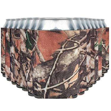 Imagem de CURRENT CO. Capas Térmicas Para Latas De Cerveja (Pacote Com 60) - Coolies Macios E Isolados Htv Friendly Blank Koolies A Granel Garrafas Blanks Projetos Vinil Lembrancinhas Casamento (Camuflagem Na