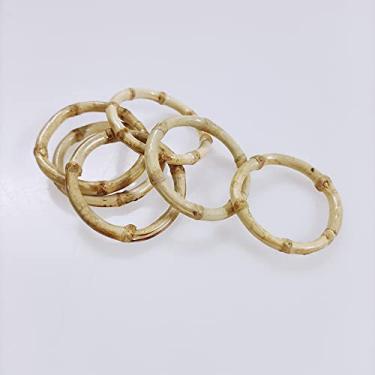 Imagem de PUPUZAO Porta-Guardanapos De Bambu Natural Feitos À Mão (Pacote Com 6) Para Mesa Jantar - Decoração Em Estilo Rústico, Amarelo (Bnr6)