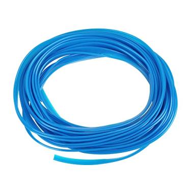 Imagem de X AUTOHAUX Faixa de acabamento de moldura para interior do carro DIY linha lacuna protetor de borda da porta azul claro 10 m 10 m