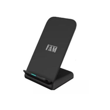 Imagem de Carregador Por Indução Suporte Vertical FAM 15w Fast Charge