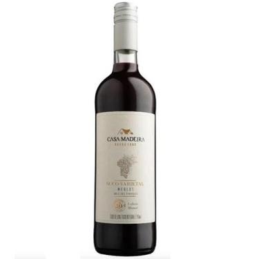 Imagem de Suco de Uva Varietal Tinto Integral Merlot Casa Madeira 750 ml