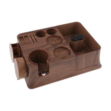 Imagem de Fenteer a adulteração de café e porta -bate -papo de portafilter coffee caixa de batida estável stand stand para o restaurante de balcões de lojas de bairro