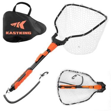 Imagem de Rede de pesca KastKing Titanet 81 cm com alça e bolsa de alumínio