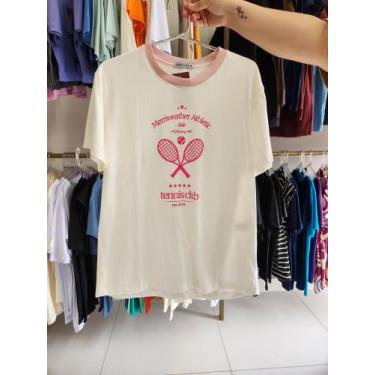 Imagem de camisa basica feminina TAM M COR BRANCA - naty , m