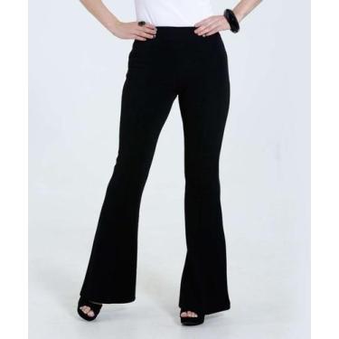 Imagem de Calça jeans premium flare cor preta elastano - PLANET, Preto, 44