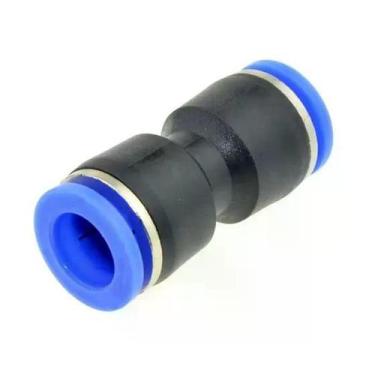 Imagem de Conexão Mangueira Pu Pneumática Engate Rápido União 10mm
