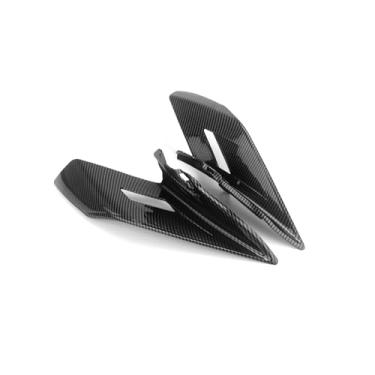 Imagem de Kits de carenagem de defletor de vento de asa de morcego ABS para motocicleta para CFMOTO 450SS 450SR 450SR 450SRS/CF400-6 2022 2023 2024 Spoiler lateral asa de vento fixa (trama em sarja)