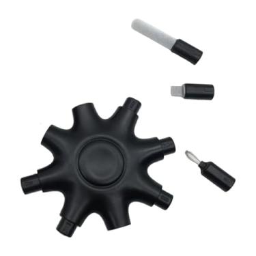 Imagem de ZGUZMCMK Kit de Limpeza para Celular, Ferramenta de Limpeza de Porta de Carregamento, Mini Escova Multifuncional para Limpeza de Porta de Laptop, Preto