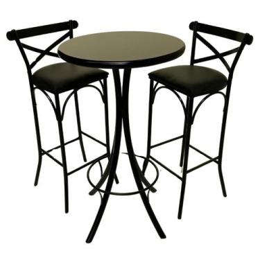 Imagem de Conjunto de Bistrô  Katrina com 2 banquetas - DG Móveis - Reisol Móvei