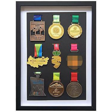 Imagem de Moldura De Caixa De Sombra Para Exibir Prêmios De Medalhas,caixa De Medalha De Madeira Maciça,moldura De Caixa Profunda 3d Para Exibir Medalhas De Guerra/mi, 7 Inches (1 Piece), mahogany