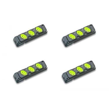 Imagem de Kit C/4 - Tomada Barra Fiolux Tripla 20A 2 Polos+Terra ...