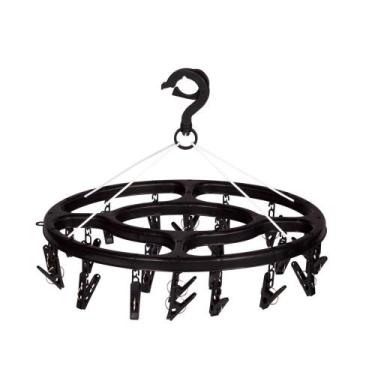 Imagem de Mini-varal Oval 24 Prendedores Preto - MOR