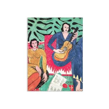 Imagem de Matisse Poster em tela pôster arte de parede música fauvismo por Henri Matisse arte abstrata pôster decoração pintura para sala de estar 110 x 80 cm (43 x 31 pol) sem moldura