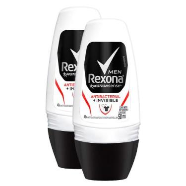 Imagem de Desodorante Antitranspirante Rexona Men Antibacterial + Invisible Roll