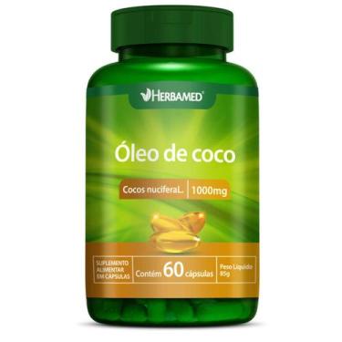 Imagem de Óleo De Coco 1000mg 60 Capsulas Herbamed , CAPSULA