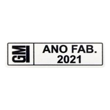 Imagem de Adesivo Etiqueta Plaqueta Ano Fabricação Chevrolet Gm 2021 - SPTS