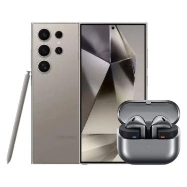 Imagem de S24 Ultra (256GB) - Titânio Cinza + Galaxy Buds3 - Cinza