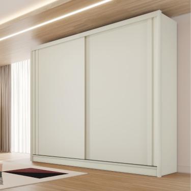 Imagem de Guarda Roupa Casal Flex 2 Portas de Correr Em MDF Monterey Made Marcs - Off White/Peroba/Off Preoba