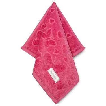 Imagem de Jogo de 4 Toalhas Lavabo Romance, 100% Algod�o, Rosa, Textura Aveludada