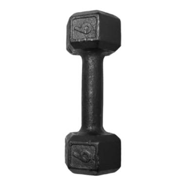 Imagem de Halter Sextavado Pintado 06kg Peso Academia Treino Fit
