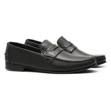Imagem de Mocassim Loafer Casual Masculino Bossier Preto Samello-Masculino