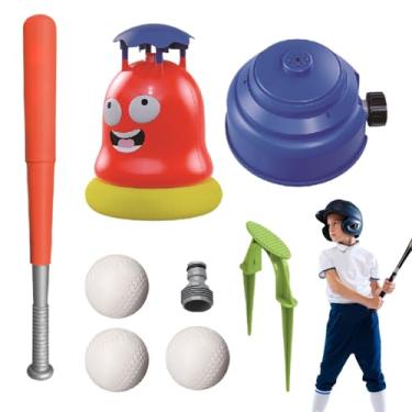 Imagem de Brinquedo para Beisebol com Aspersor de Água,2 em 1 Brinquedos de Água para Ar Livre | Jogos Divertidos Ao Ar Livre Para Jardim Relvado Praia E Parque