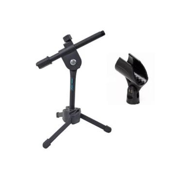 Imagem de Pedestal Suporte Microfone Mesa Ou Mini Banner ASK +Cachimbo - ASK SUP