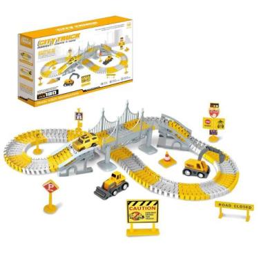 Imagem de Brinquedo Infantil Auto Pista Flexível 180 Peças C/ Carrinho Educativo