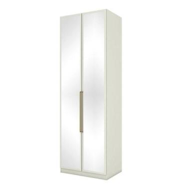 Imagem de Armário 2 Portas Com Espelhos Seletto Areia - Henn - MÓVEIS HENN