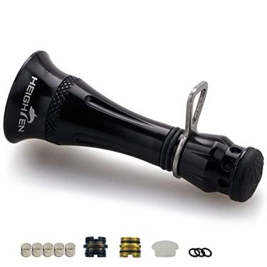 Imagem de HEIGHTEN Carretel giratório de pesca para Shimano Stradic FL FM Stella Vanford Vanquish Nasci Twinpower Daiwa Fuego Ballistic Certate Exist Luvias Tatula (48 mm - Preto) (540)