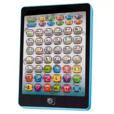 Imagem de Mini Tablet Brinquedo Educativo Bilingue Infantil Azul - WELLMIX