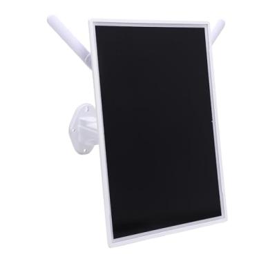 Imagem de Fockety Roteador modem 4G LTE alimentado por energia solar com slot para cartão SIM, extensor WiFi externo com 2 antenas externas, painel solar de 15 W e bateria de 24.000 mAh