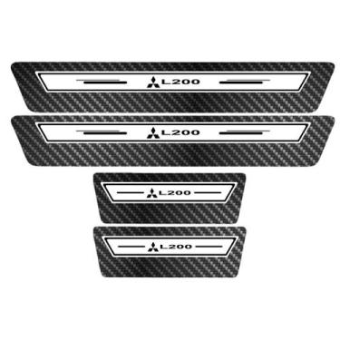 Imagem de Soleira Porta Premium Branco Carbono L200 21 22 23 2024 2025 - Jhow Ad