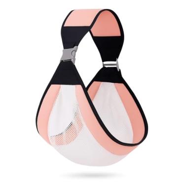 Imagem de Canguru Ergonômico para Bebê Sling Rosa – Porta Bebê Confortável e Seguro, Material Respirável, Ajustável com Presilhas de Segurança, Ideal para Recém-Nascidos e Crianças até 8kg