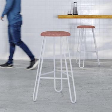 Imagem de Conjunto com 4 Banquetas Altas Ginger - Compace Decor