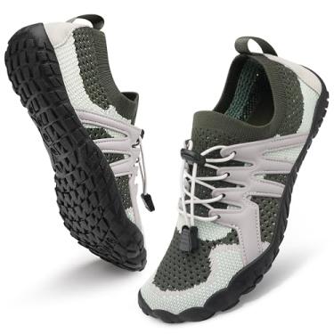 Imagem de Stelle Sapatos descalços femininos e masculinos para caminhadas, calçados aquáticos com cadarços ajustáveis, secagem rápida, para praia, piscina, trilha, corrida, esportes ao ar livre, passeios de