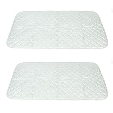 Imagem de Placa de ferro portátil resistente ao tapete de ferro magnético com ímã dobrável para lavadora de lavadora tampa de mesa 2pcs algodão de algodão
