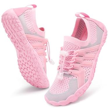 Imagem de Stelle Sapatos descalços femininos e masculinos para caminhadas, calçados aquáticos com cadarços ajustáveis, secagem rápida, para praia, piscina, trilha, corrida, esportes ao ar livre, passeios de