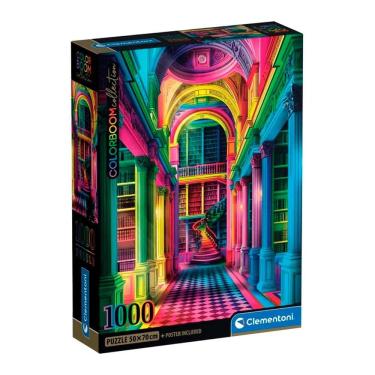 Imagem de Puzzle 1000 Peças Explosão de Cores - Museu - Clementoni 37062 Puzzle 1000 Peças Explosão de Cores - Museu - Clementoni