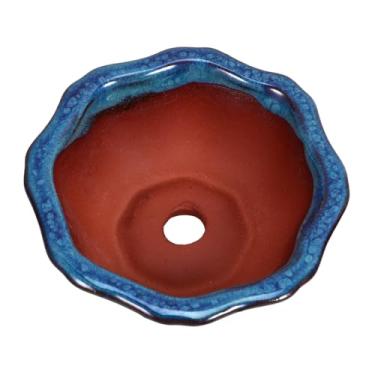 Imagem de BESTOYARD Vaso de cerâmica para suculentas de 10 cm com orifício de drenagem, mini recipiente de plantio de orquídeas para decoração de interiores, vaso de flores pequeno para cactos e suculentas