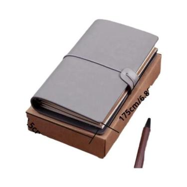 Imagem de Caderno criativo livro de viagem a6 folhas soltas simples diário retro