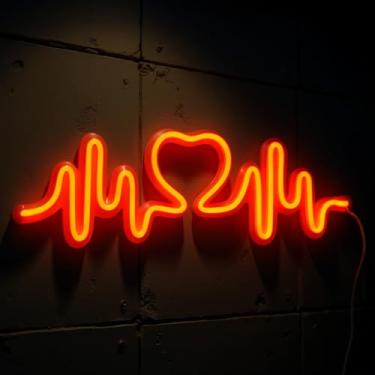 Imagem de Letreiro Neon em formato de Eletrocardiograma