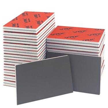 Imagem de VRKET 28 peças de esponja de lixamento de 2500 grãos, lixa ultrafina, bloco de lixadeira manual de espuma macia, almofadas de lixamento úmidas e secas para automóveis móveis de madeira e polimento de