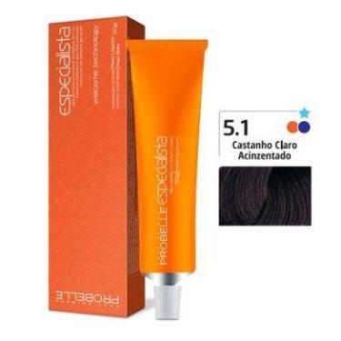 Imagem de Coloração Especialista Probelle 5.1 Castanho Claro Acizentado 50 G